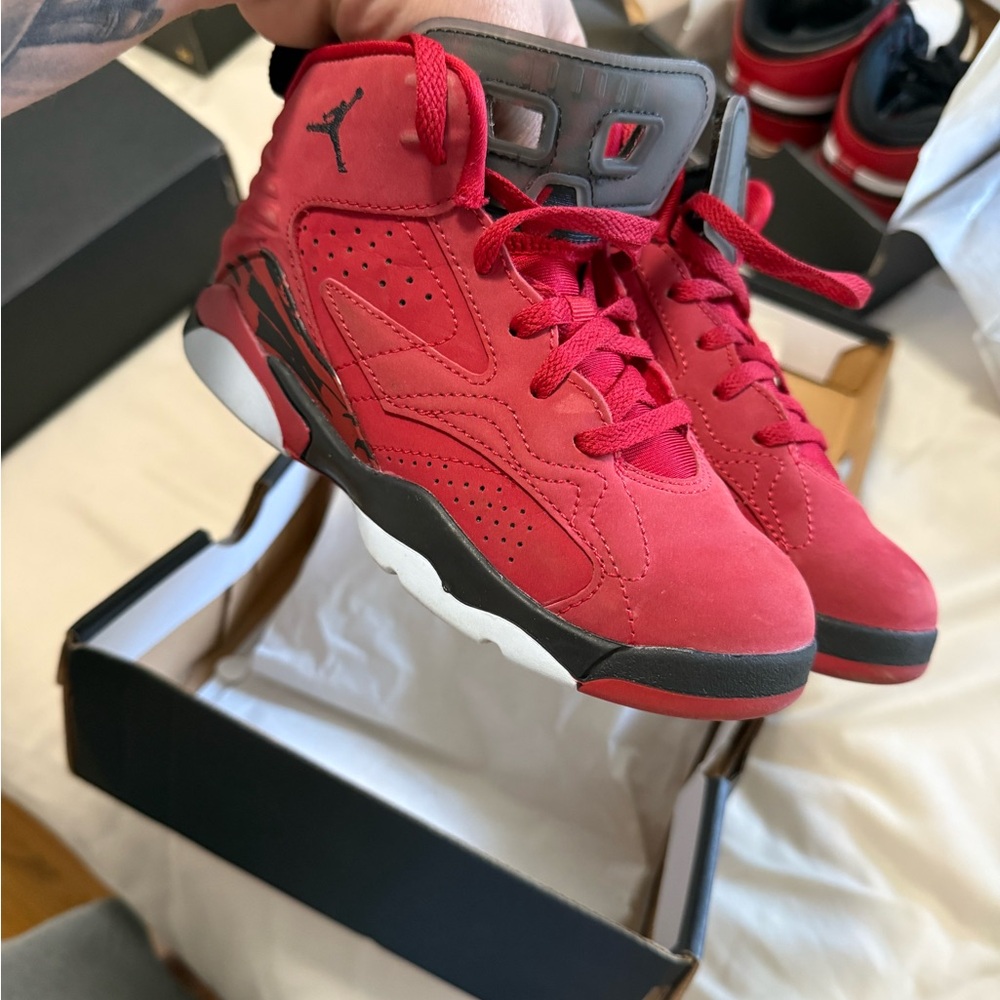 Jordan MVP Red and White Sneakers 13c